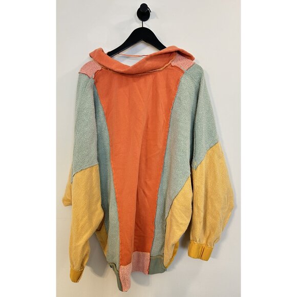 FREE PEOPLE Sidewalk Sweatshirt in Sunrise Combo Size X-Small - Picture 8 of 13